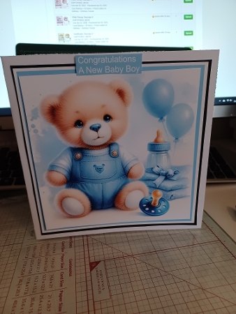 6X6 Blue Bears 1  - Illustrations for Cardmakers & Designers  by Christine Garner
