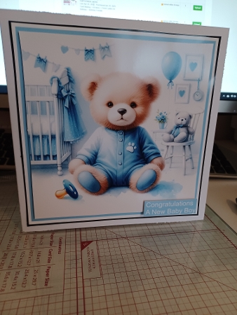 6X6 Blue Bears 1  - Illustrations for Cardmakers & Designers  by Christine Garner