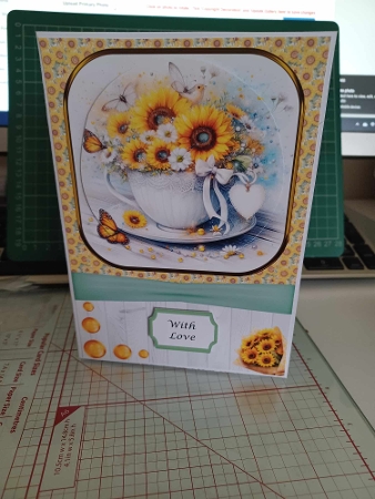 Sunflower Teacups 1 by Christine Garner