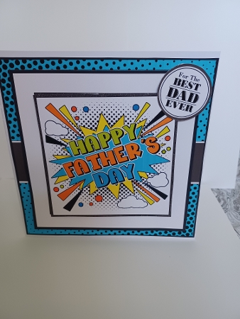 Happy Fathers Day Card Front Kit-4 by Christine Garner