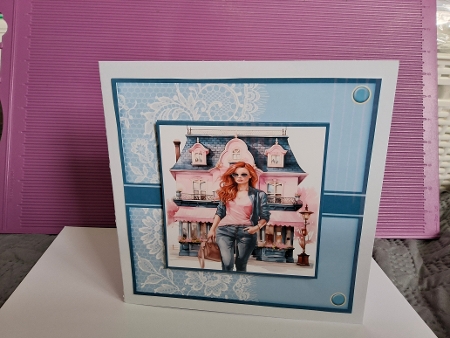 Ooh La La 2 Card Front 6x6 by Christine Garner
