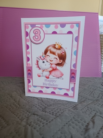 Unicorn Hug Birthday ~ Age 1 to 8 by Christine Garner