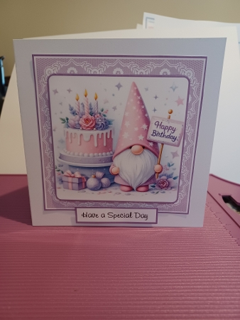 birthday gnomes lilac by Christine Garner