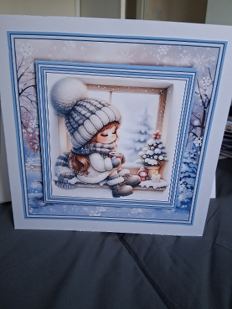 Winter Girl - Mini Kit REQUEST 8x8 by Christine Garner