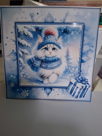 Winter Cat - Mini Kit REQUEST 8x8 by Christine Garner