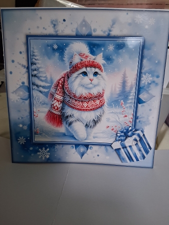 Winter Cat - Mini Kit REQUEST 8x8 by Christine Garner