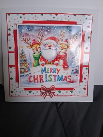 North Pole Cheer 8 x 8 by Christine Garner