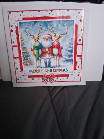 North Pole Cheer 8 x 8 by Christine Garner
