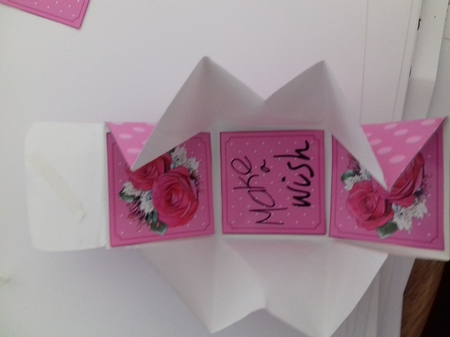 Luxurious Roses 3D Fancifold Treat Favour Box by Christine Garner