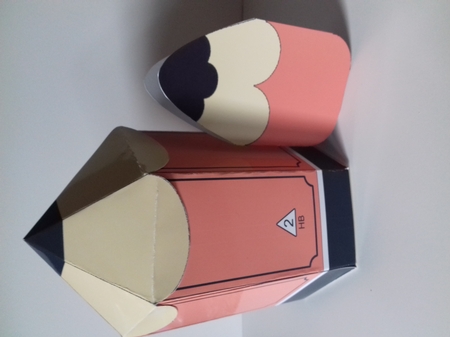 3D Pencil Shaped Treat or Favour Box Mini Kit by Christine Garner