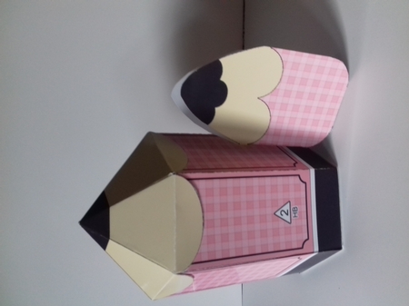 3D Pencil Shaped Treat or Favour Box Mini Kit by Christine Garner