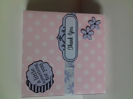 3D Polka Dots Gift Favour Card Box by Christine Garner