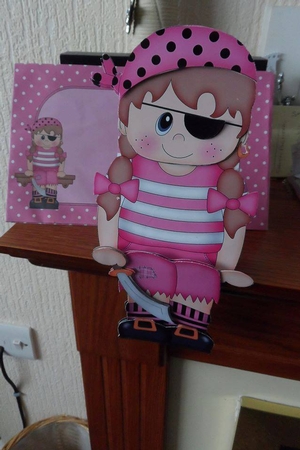3D on the Shelf Card Kit - Pirate Janet by Christine Garner