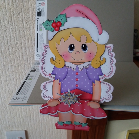 3D on the Shelf Card Kit - Little Christmas Fairy by Christine Garner