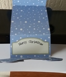 3D On the Shelf Card Kit - Christmas Santa has a Snowball Fight by Christine Garner
