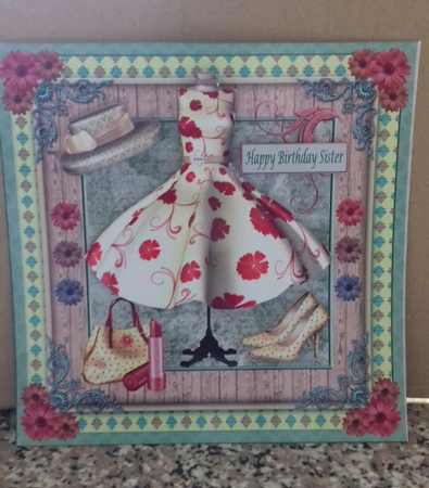 Fashion 4 x 8x8ins Topper kits by Christine Garner