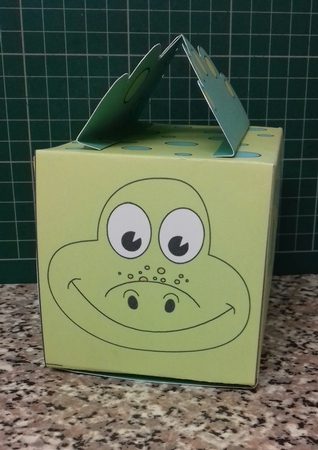3D Cute Diddy Dino Treat Box Gift Box Mini Kit - Dennis by Christine Garner