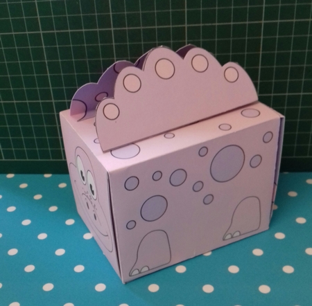 3D Cute Diddy Dino Treat Box Gift Box Mini Kit - Denise by Christine Garner