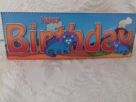 Large DL HAPPY BIRTHDAY 3D decoupage by Christine Garner