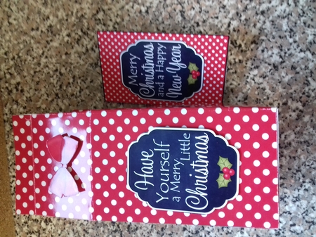 3D Christmas Spots Milk Carton Treat Box by Christine Garner
