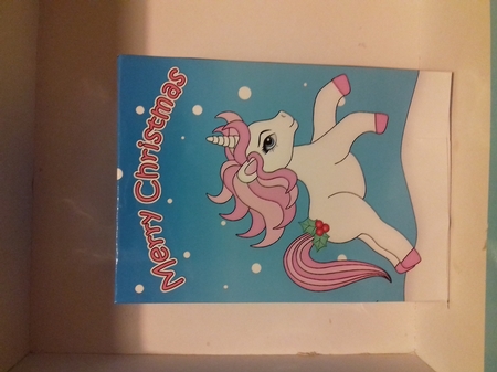 3D Christmas Gift Bag Mini Kit - Cute Little Unicorn Magic by Christine Garner