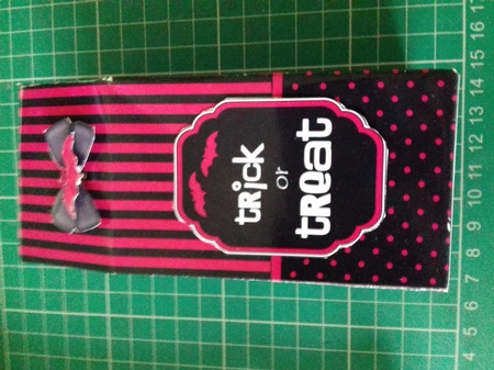 3D Halloween Spots & Stripes Milk Carton Treat Box by Christine Garner