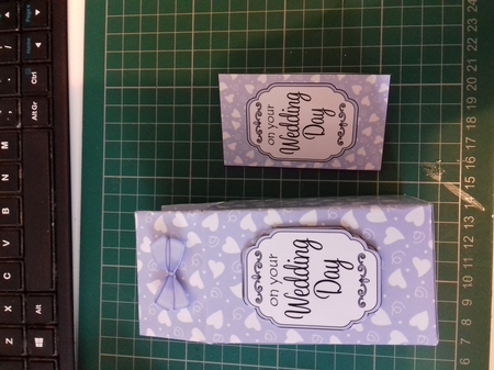 3D Wedding Hearts Milk Carton Treat Box Mini Kit by Christine Garner