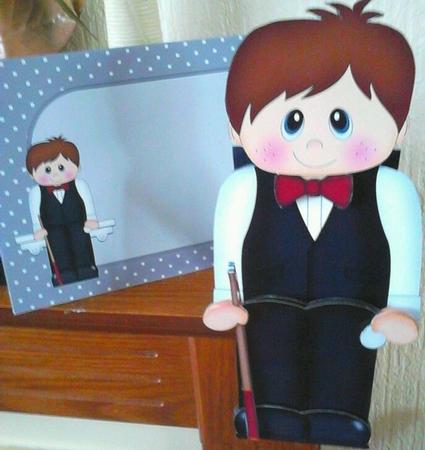 3D on the Shelf Card Kit - World Champ Snooker Player Ronnie by Christine Garner