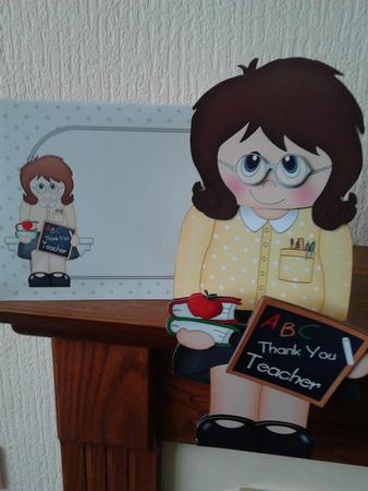 3D on the Shelf Card Kit - Miss Smith the Teacher by Christine Garner
