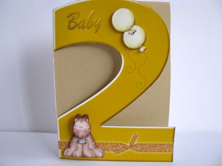 Kitten 2nd Birthday Card by Christine Pagan