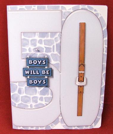 Male 50th Birthday Card by Christine Pagan