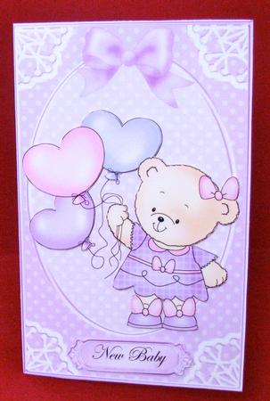 Rosie's Balloons Lottery Wallet Card by Christine Pagan