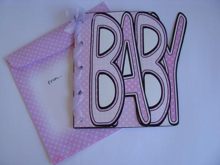 Baby Word Book Kit in Baby Pink by Christine Pagan