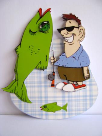 Catch of the Day --wobble Card by Christine Pagan