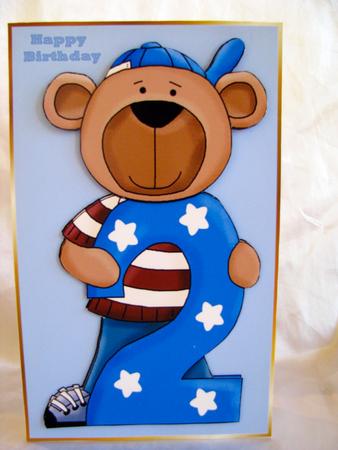 Birthday Bear 2 Tooday by Christine Pagan