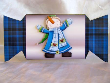Snowgirl Cracker by Christine Pagan