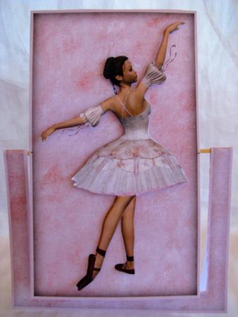 Pretty Ballerina Spinner Card by Christine Pagan