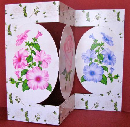 Summer Flowers Birthday Tri Shutter by Christine Pagan