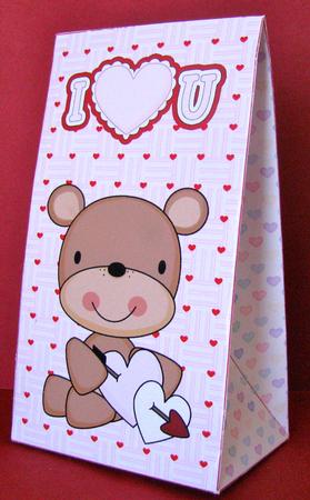 I Love You Valentine Bears 2 Pinch Bag by Christine Pagan