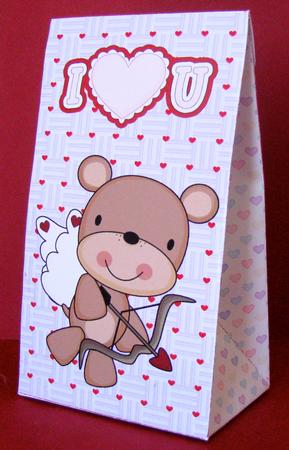 I Love You Valentine Bears Pinch Bag by Christine Pagan