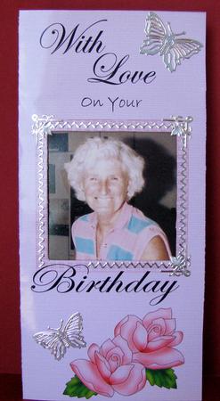 Add a Photo Birthday Roses with Easy Fold Frame by Christine Pagan