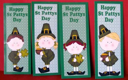 St Pattys Day Kids Book Marks by Christine Pagan