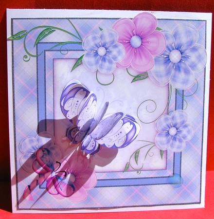 3D Butterfly and Blooms by Christine Pagan