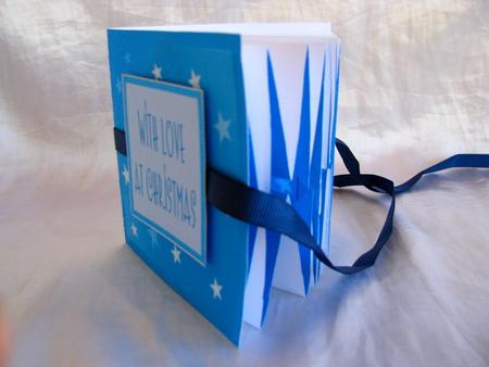 Blue Christmas Exploding Book by Christine Pagan