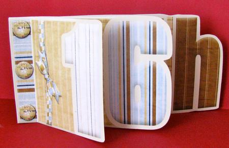 Male 16th Birthday Number Book by Christine Pagan