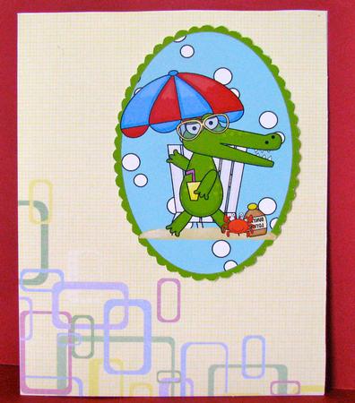 Beach Alligator Toppers by Christine Pagan