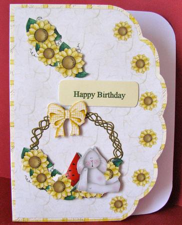 Fruit Rabbit Scalloped Edge by Christine Pagan