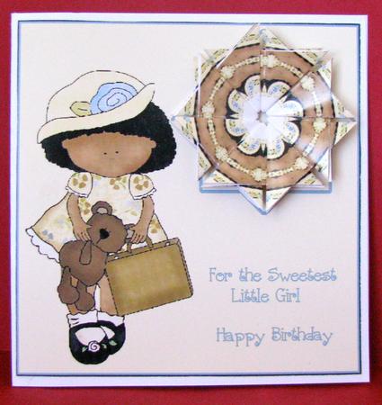 For the Sweetest Little Girl + Teabag Tiles by Christine Pagan