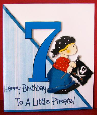 Little Pirate Age Card 7 by Christine Pagan