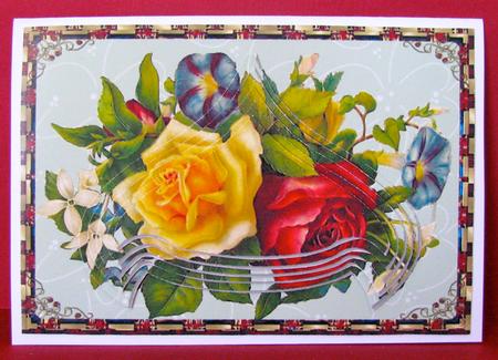 Floral Mixture in Rubies by Christine Pagan